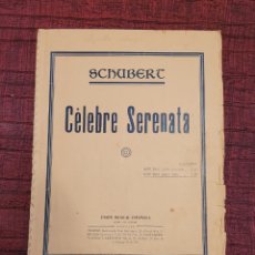 Partituras musicales: PARTITURA SCHUBERT ”CELEBRE SERENATA”. Lote 277413598