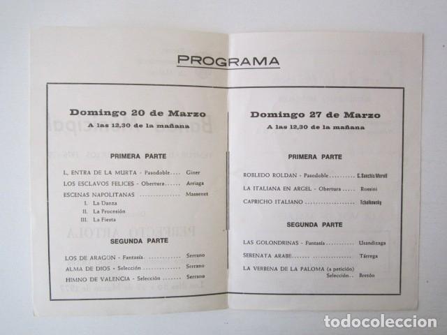 Partituras musicales: PROGRAMA DE LA BANDA MUNICIPAL DE MALAGA - Foto 2