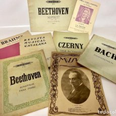 Partituras musicales: LOTE DE REVISTAS DE PARTITURAS (BEETHOVEN, BACH, BRAHMS, CZERNY..)