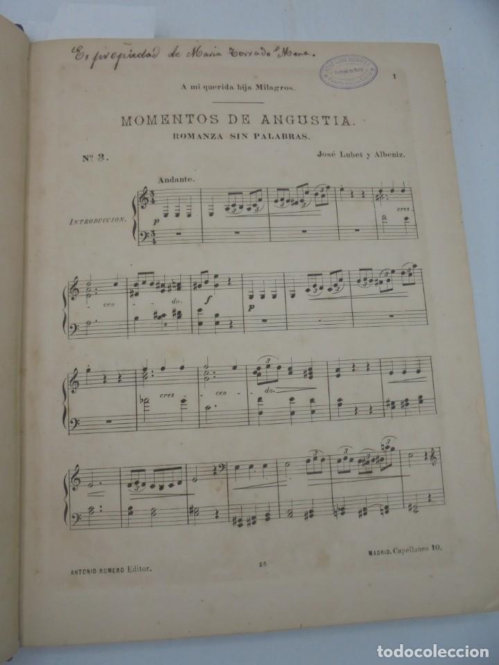 Partituras musicales: ALBUM PARA PIANO.MOMENTOS DE INSPIRACION. JOSE LUBET Y ALBENIZ. 16 PARTITURAS ENCUADERNADAS.LEER/VER - Foto 3 - 296601288