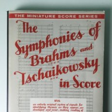 Partituras musicales: THE SYMPHONIES OF BRAHMS AND TSCHAIKOWSKY IN SCORE, BONANZA BOOKS NEW YORK. Lote 297834768