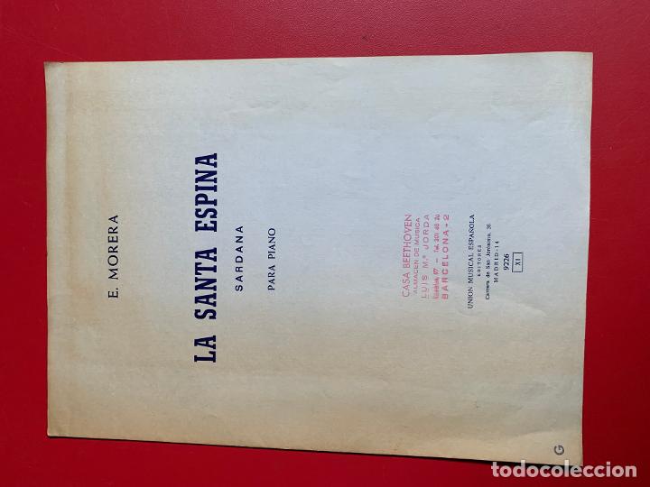 Partitions Musicales: La Santa espina. Sardana. Paritura para piano - MORERA E.