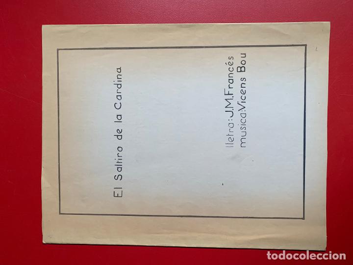 Partiture musicali: El saltir&oacute; de la cardina (partitura) - BOU VICENS