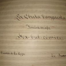 Partituras musicales: PIANO LA CHULA TANGUISTA MANUSCRITO PARTITURA ANTIGUA FIRMADA DON JUAN RICA 1922