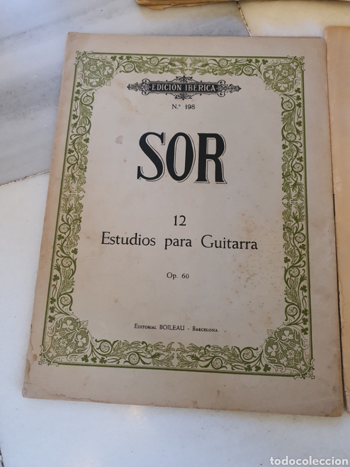 Partituras musicais: antiguos m&eacute;todos y partituras de guitarra