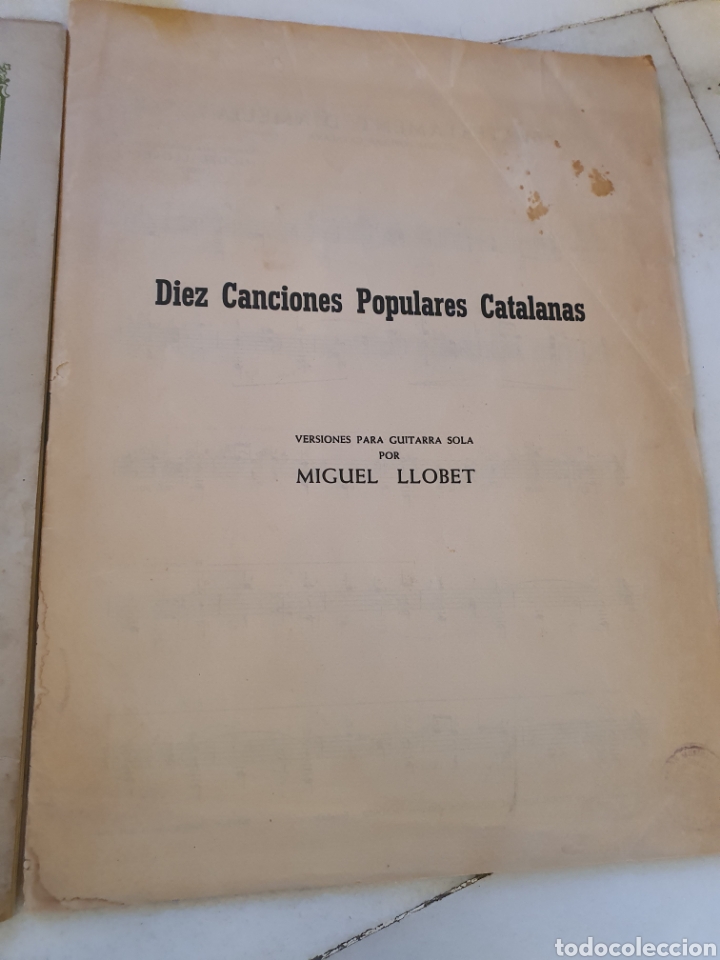 Partituras musicais: antiguos m&eacute;todos y partituras de guitarra