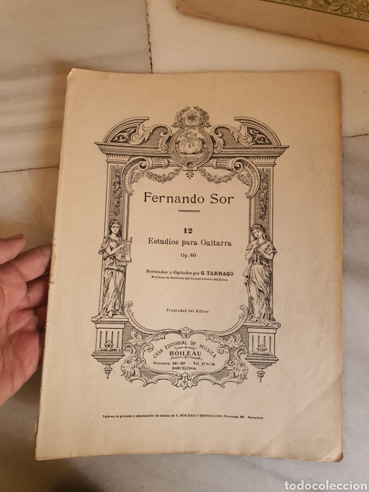 Partituras musicais: antiguos m&eacute;todos y partituras de guitarra