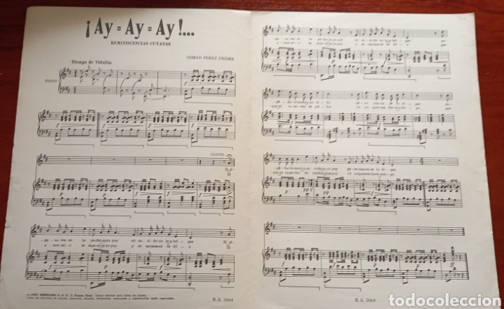 Partituras musicais: &iexcl;AY-AY-AY! REMINISCENCIAS CUYANAS