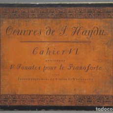 Partituras musicales: OEUVRES DE JOSEPH HAYDN. CAHIER III. Lote 321221213