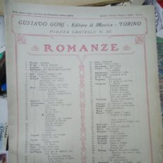 Partituras musicales: ARIA DI CHIESA A. STRADELLA ROMANZE GUSTAVO GORI EDITORE DE MUSICA TORINO COMO SE PUEDE VER ESTAS PA. Lote 322166773