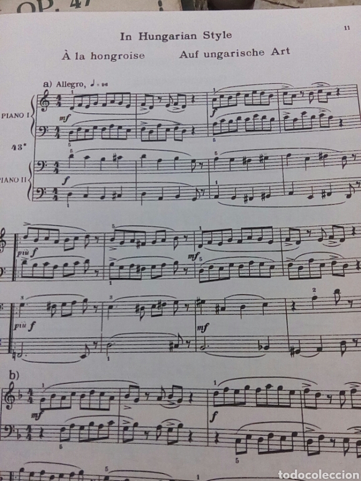 Partituras musicales: Bela Bartok vol.1 y 2 - Foto 12