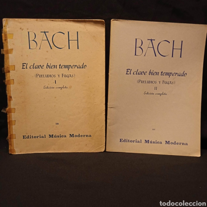 Partituren: EL CLAVE BIEN TEMPERADO (PRELUDIOS Y FUGAS) (2 VOL) - JOHANN SEBASTIAN BACH - ED. M&Uacute;SICA MODERNA