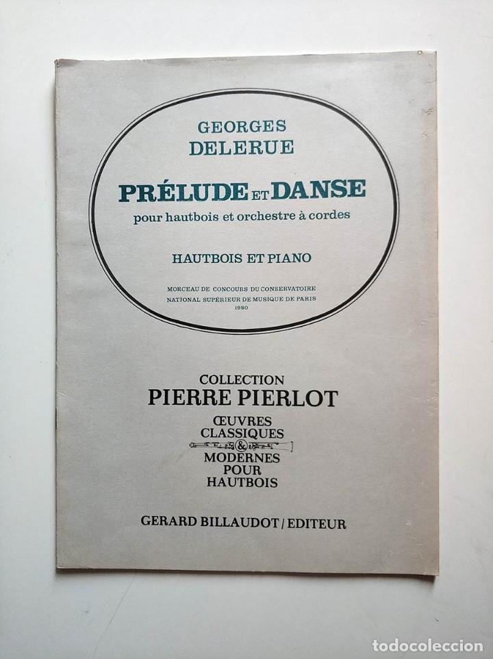 Partitions Musicales: Antigua partitura georges deleure prelude et danse collection pierre pierlot para Oboe y Piano