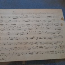 Partituras musicales: AGUA, AZUCARILLOS Y AGUARDIENTE. PARTITURA MANUSCRITA. AÑO 1917. Lote 330166583