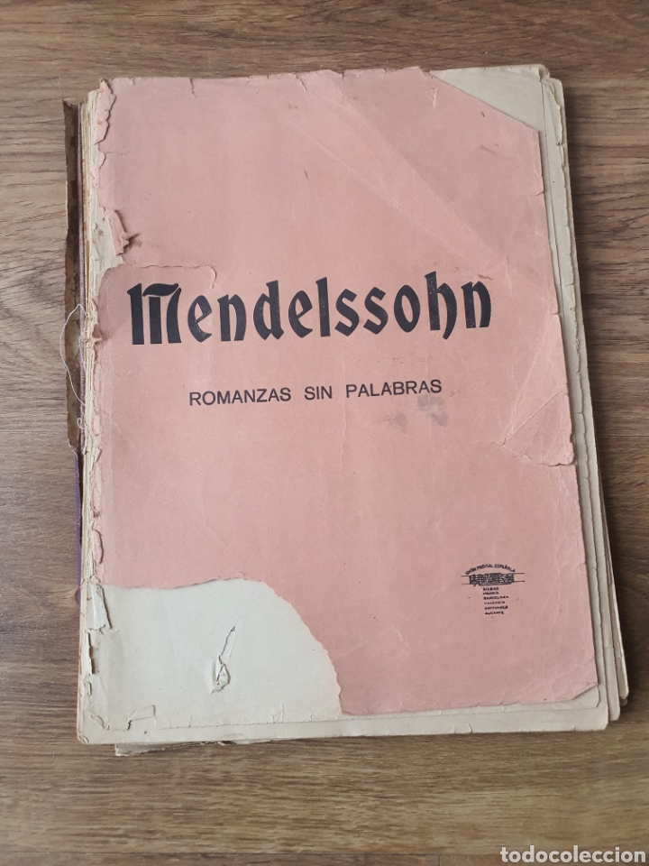Partitions Musicales: Partituras MENDELSSOHN Romances sin palabras.
