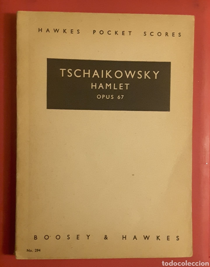 Partitions Musicales: TCHAIKOWSKY. Partitura de bolsillo HAMLET Op. 67