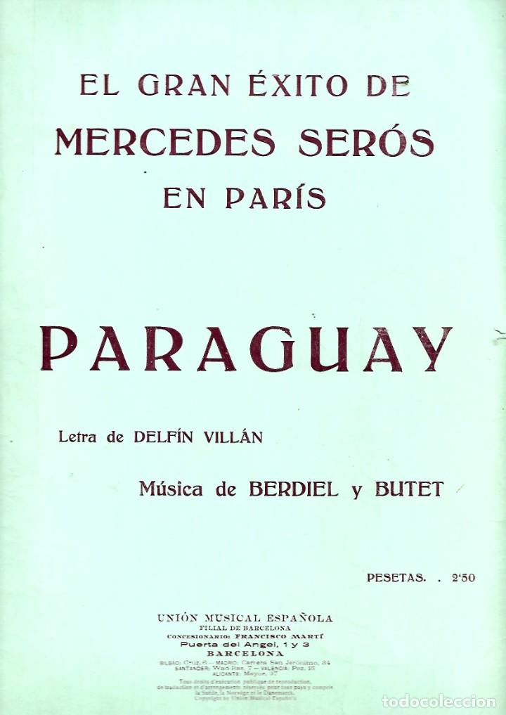 Partituras musicales: ER350- PARTITURA DE MERCEDES SEROS - DELFIN VILLAN BERDIEL y BUTET - Foto 1 - 335502948
