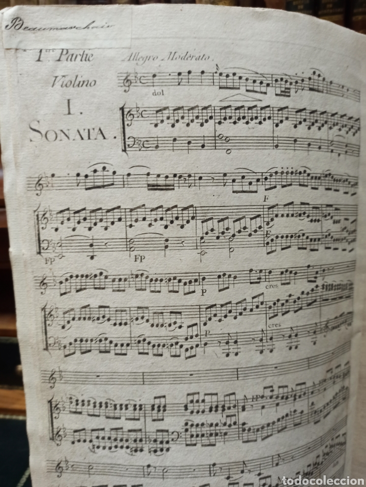 Partituras musicales: STEIBELT, Daniel PARTITURA Ca.1890 SIX SONATES POUR LE PIANO FORTE dont quatre avec violon obligé... - Foto 4 - 335950828