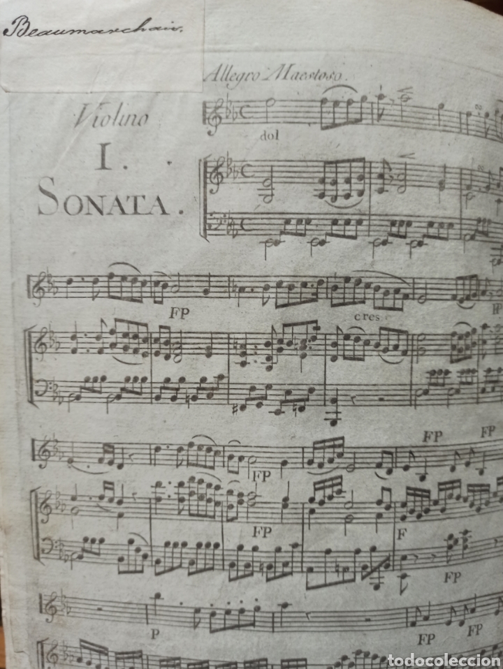 Partituras musicales: STEIBELT, Daniel PARTITURA Ca.1890 SIX SONATES POUR LE PIANO FORTE dont quatre avec violon obligé... - Foto 10 - 335950828