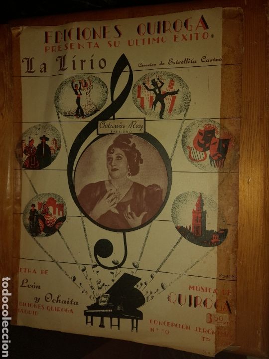 Partituren: EDICIONES QUIROGA LA LIRIO ESTRELLITA CASTRO LETRA LEON Y OCHAITA