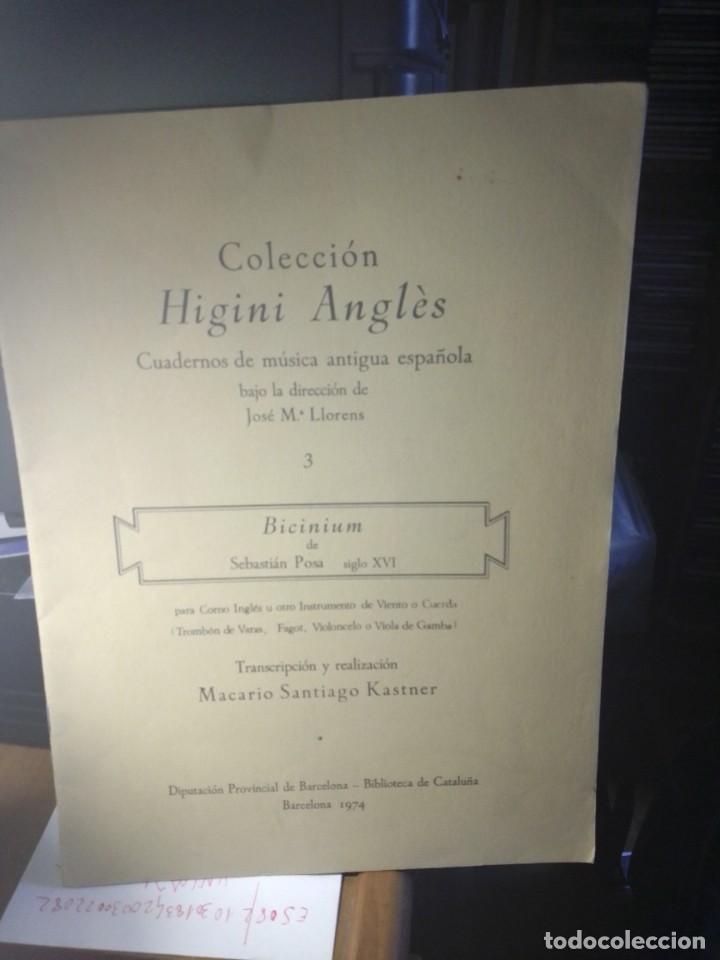 Partituras musicales: Colecci&oacute;n Higini Angles - Foto 1