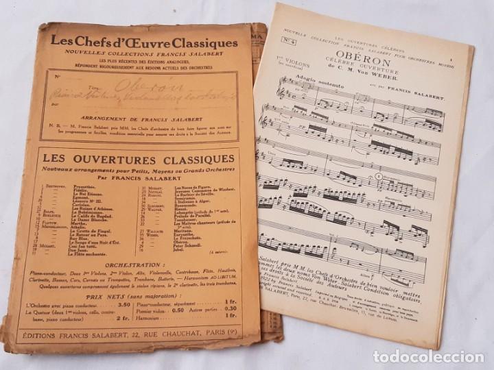 Partituras musicales: Partitura para Terceto. Ob&eacute;ron. C. M. Von Weber. - Foto 1