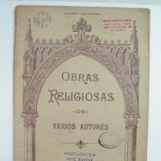 Partitions Musicales: OBRAS RELIGIOSAS DE VARIOS AUTORES. MERCADANTE. AVE MARIA. Lote 347710113