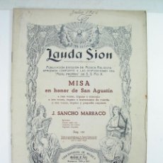 Partitions Musicales: LAUDA SION. MISA. SANCHO MARRACO. Lote 347710203