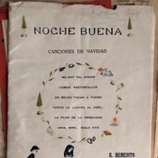 Partituras musicales: NOCHEBUENA. CANCIONES DE NAVIDAD. R. BENEDITO.