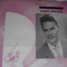 Partituras musicales: VIVO A SOFRER FADO CARLOS FERNANDO .1954.PORTUGAL