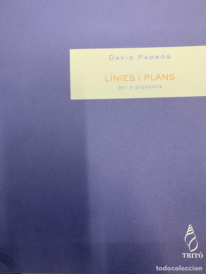 Partiture musicali: David Padr&oacute;s &rdquo;L&iacute;nies i Plans&rdquo; per a orquestra TR00540