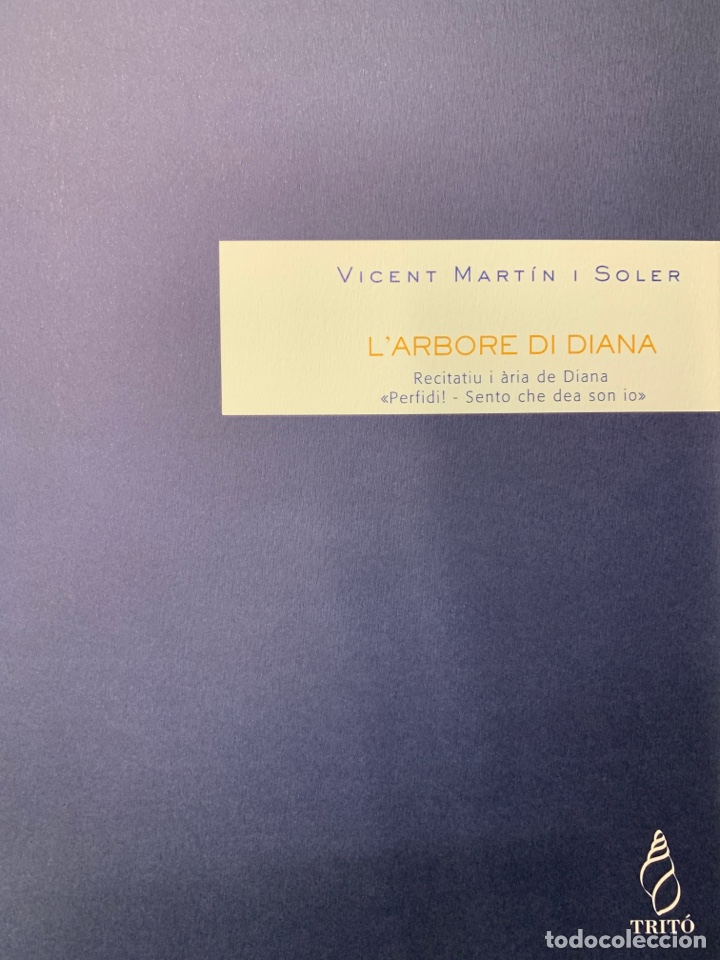 Partiture musicali: Vicent Mart&iacute;n i Soler &rdquo;Perfidi! - Sento che dea son io&rdquo; Recitatiu i &agrave;ria de L'Arbore di Diana