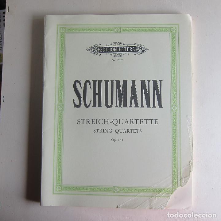 Partituras musicales: SCHUMANN - STRING QUARTETS OPUS 41 (EDITION PETERS) - Foto 1