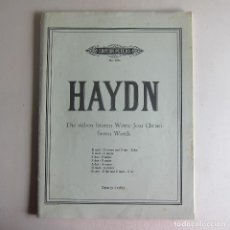 Partituras musicales: HAYDN - OPUS 51. 1787 (EDITION PETERS) PARTITURA. Lote 360430045
