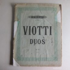 Partituras musicales: VIOTTI - DUOS (EDITION PETERS) PARTITURA. Lote 360440120