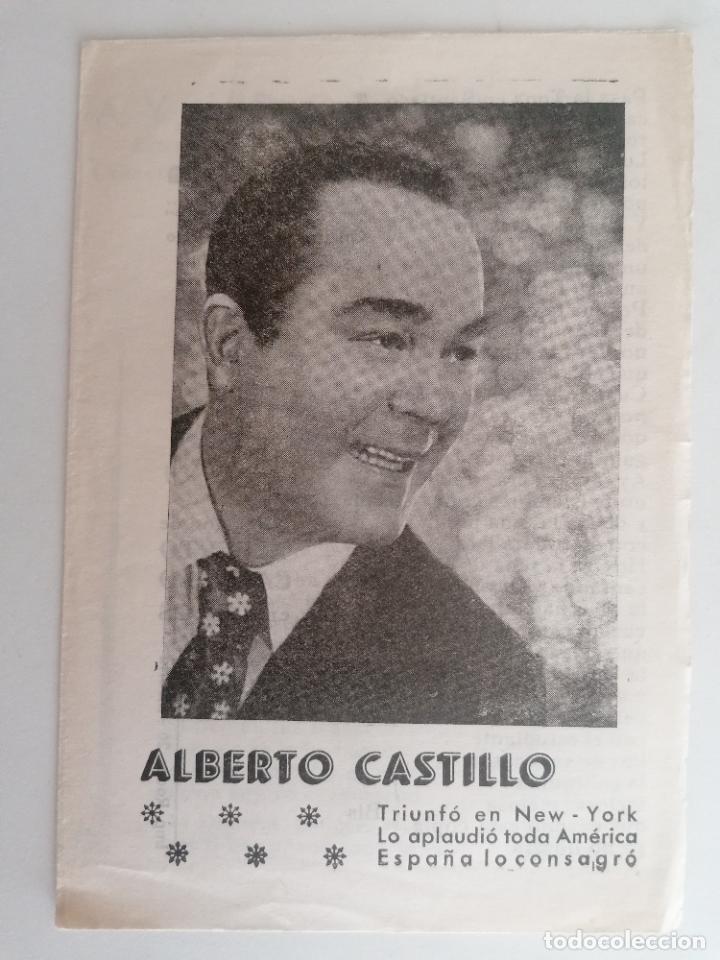 Partituras musicais: PARTITURA DE ALBERTO CASTILLO