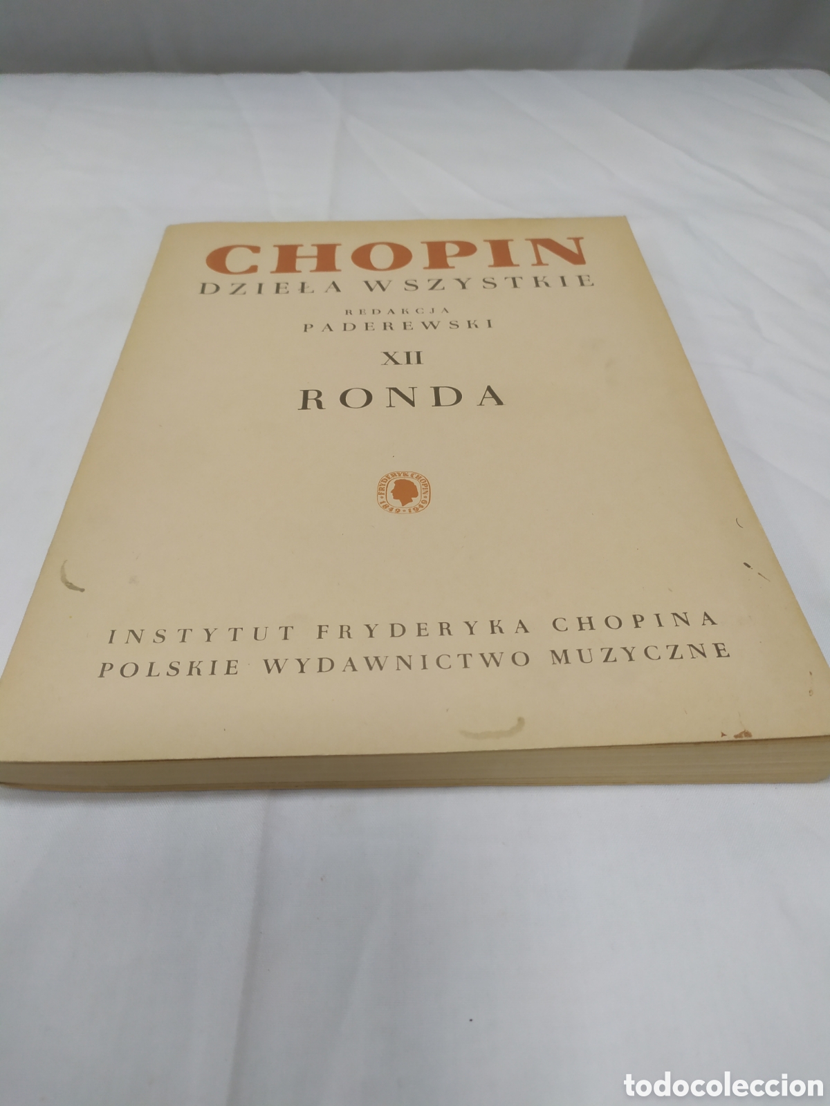 Partituras musicales: Chopin, obras completas, volumen XII RONDA, 1977 ZXY