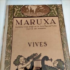 Partituras musicales: MARUXA VIVES. Lote 365803551
