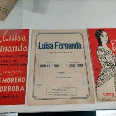 Partituras musicales: LUIS FERNÁNDEZ COMEDIA LIRICA EN 3 ACTOS MAESTRO TORROBA. Lote 365806821