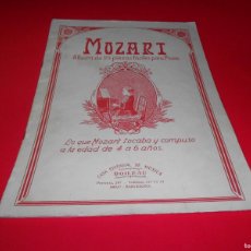 Partituras musicales: PARTITURAS MOZART ALBUM DE 20 PIEZAS FACILES PARA PIANO EDITORIAL DE MUSICA BOILEAU. Lote 366276626