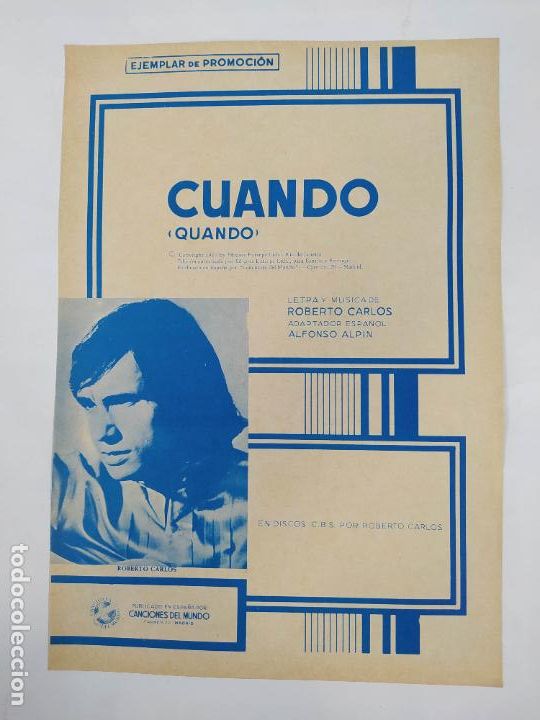 Partituren: PARTITURA CUANDO. QUANDO. ROBERTO CARLOS. TDKR49