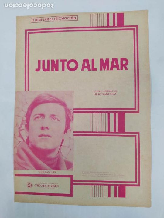 Partiture musicali: PARTITURA JUNTO AL MAR. NINO S&Aacute;NCHEZ. TDKR33
