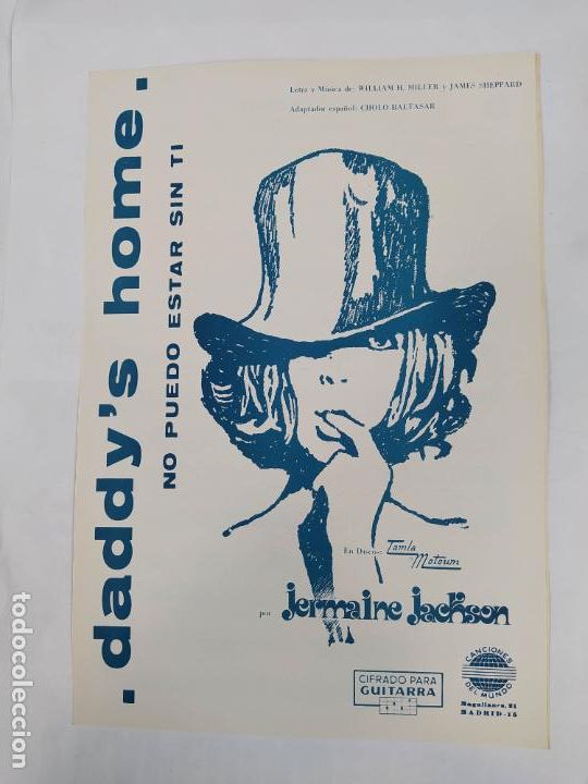 Partiture musicali: PARTITURA DADDY'S HOME. NO PUEDO ESTAR SIN T&Iacute;. JERMAINE JACKSON. TDKR33