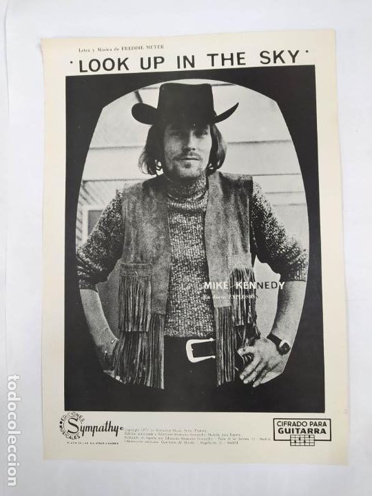 Partiture musicali: PARTITURA LOOK UP IN THE SKY. LETRA DE FREDDIE MEYER. TDKR15