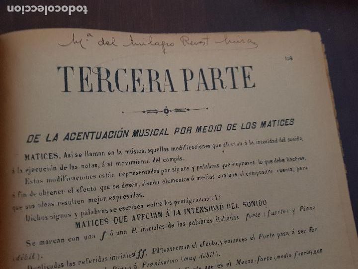 Partiture musicali: TERCERA PARTE DE LA ACEPTUACION MUSICAL POR MEDIO DE LOS MATICES
