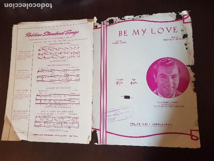 Partiture musicali: BE MY LOVE SUNG BY MARIO LANZA