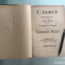 Partituras musicales: PARTITURA CARMEN DE BIZET Y LUCÍA DE LAMMERMOOR DE DONIZETTI