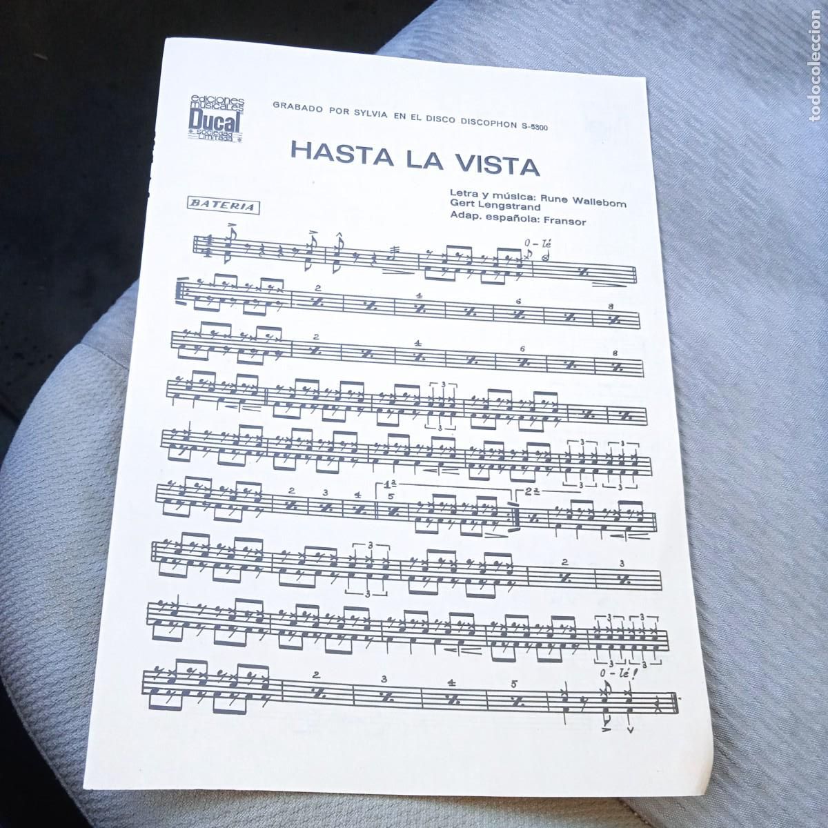 Partituras musicales: Partitura a&ntilde;os 50 &oacute; 60. &rdquo;Boca loca&rdquo; y 'Hasta la vista&rdquo;. Para Bater&iacute;a