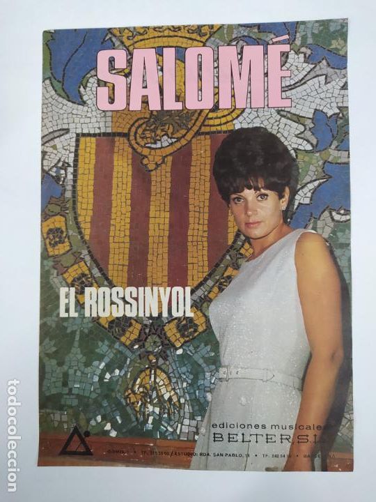 Musical scores: PARTITURA SALOM&Eacute;. EL ROSSINYOL. EDICIONES BELTER. TDKR47