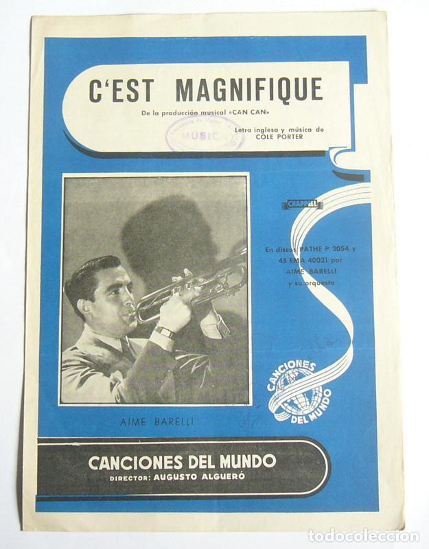 Partiture musicali: C&acute;EST MAGNIFIQUE - PARTITURA DE LA PELICULA CAN CAN - COLE PORTER - EDIT. CANCIONES DEL MUNDO